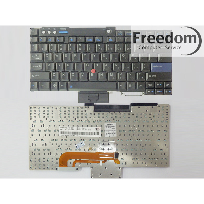 คีย์บอร์ด IBM Lenovo THINKPAD T60 T61 R60 R61 R400 R500 T400 T500 W500 W700 KEYBOARD