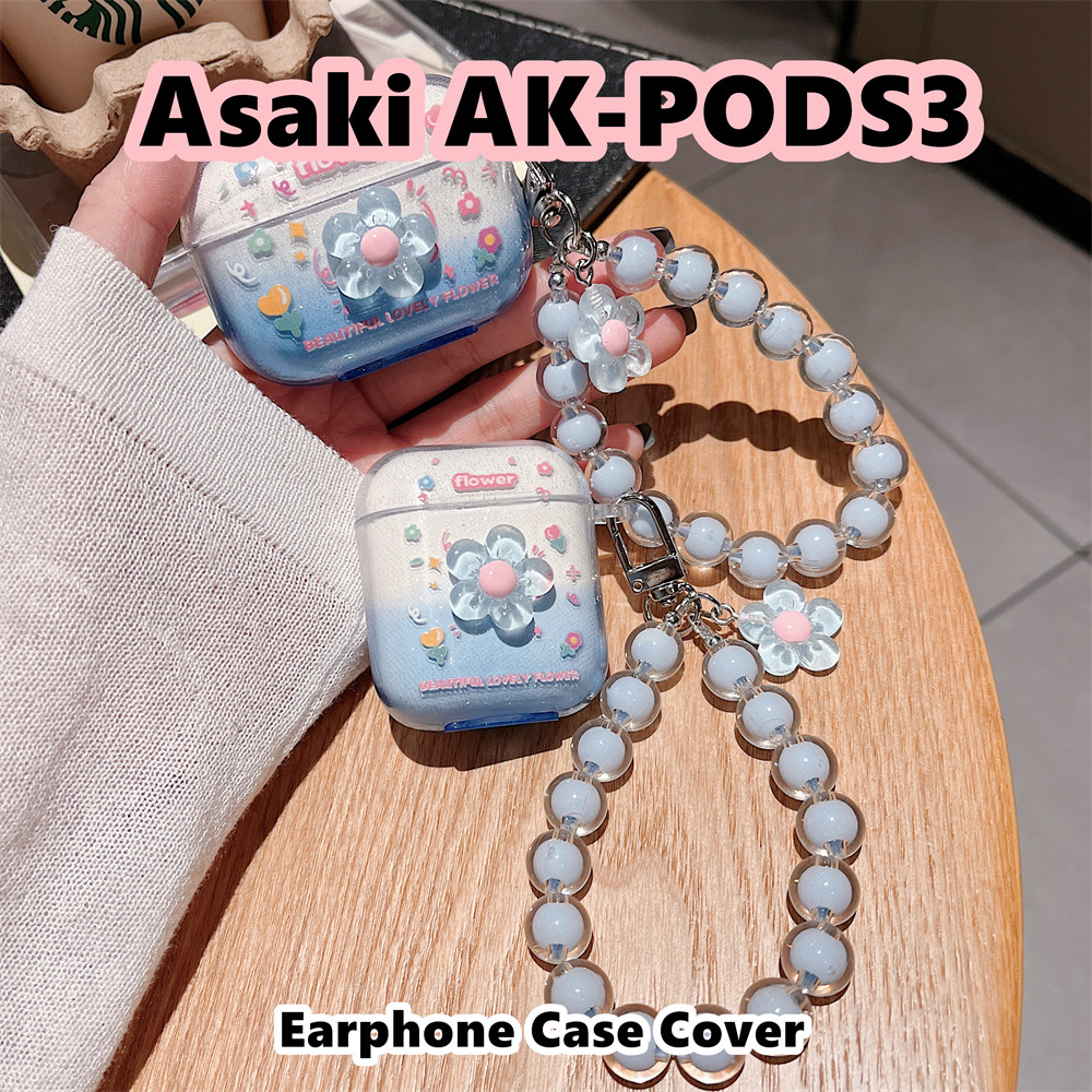 Trend Frontfor Asaki AK-PODS3 กรณี DIY รูปแบบสดซิลิโคนอ่อนนุ่มหูฟังกรณีปลอกฝาครอบ