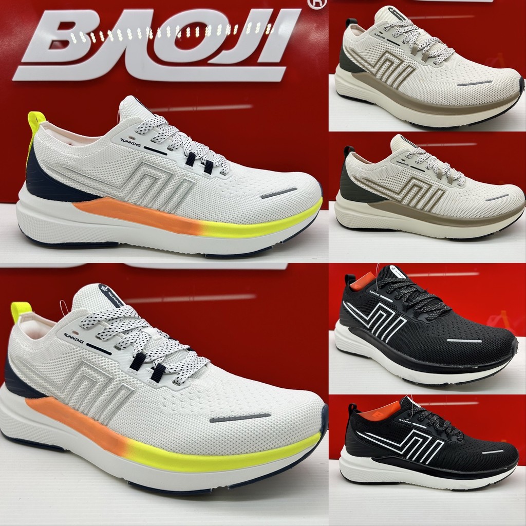 [New 09/2024][รองเท้าวิ่ง] BAOJI บาโอจิ รองเท้าผ้าใบผู้ชาย bjm875