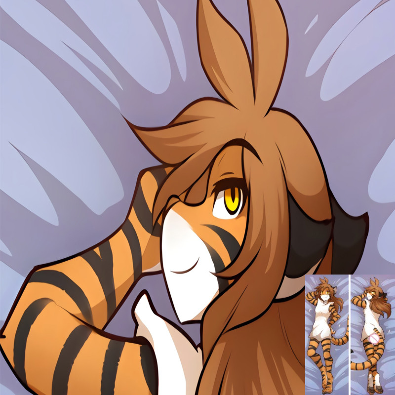 Diy ส่วนบุคคลอะนิเมะ Furry Dakimakura ปลอกหมอนกอดหมอนพิมพ์สองด้าน