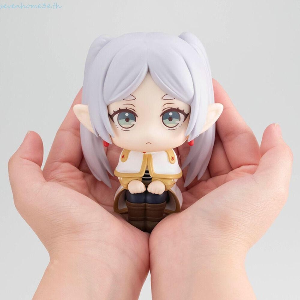 Sevenhome3e Frieren ของเล่น, รุ่น Q Lookup Frieren Action Figure, ตุ๊กตาอะนิเมะการ์ตูนน่ารัก Frieren รูปของเล่นของขวัญวันเกิด