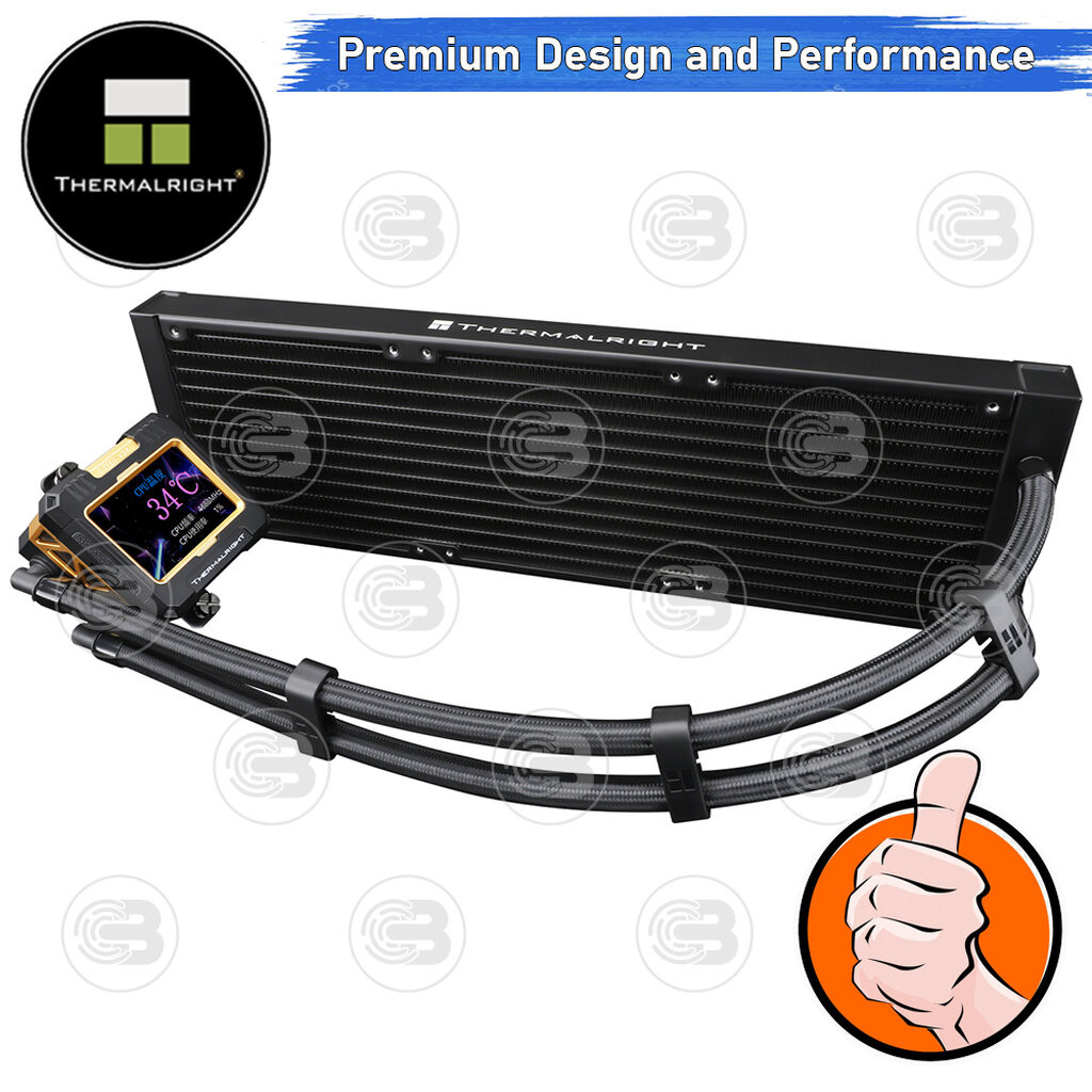 [CoolBlasterThai] Thermalright FROZEN WARFRAME X 360 BLACK (FANLESS) AIO Liquid CPU Cooler (AM5/LGA1851 Ready) ประกัน...