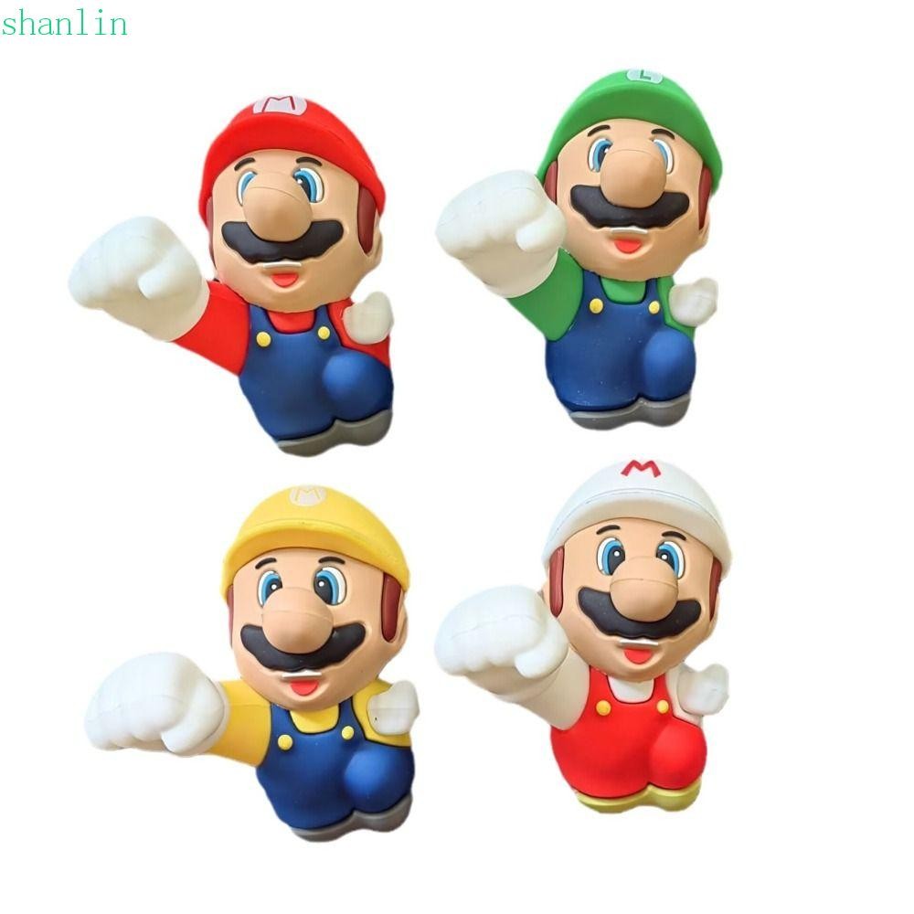 Shanlin Super Mario Bros สติกเกอร์รถ,เรซิ่น Super Mario Bros 3D Super Mario Bros สติกเกอร์,กันน้ําเก