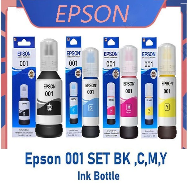 Epson 001（พร้อมกลของแท้💯% ไม่บรรจุกล่อง หรับเครื่องพิมพ์ L4150 L4160 L51T03Y100/T03Y200/T03Y300/T03Y