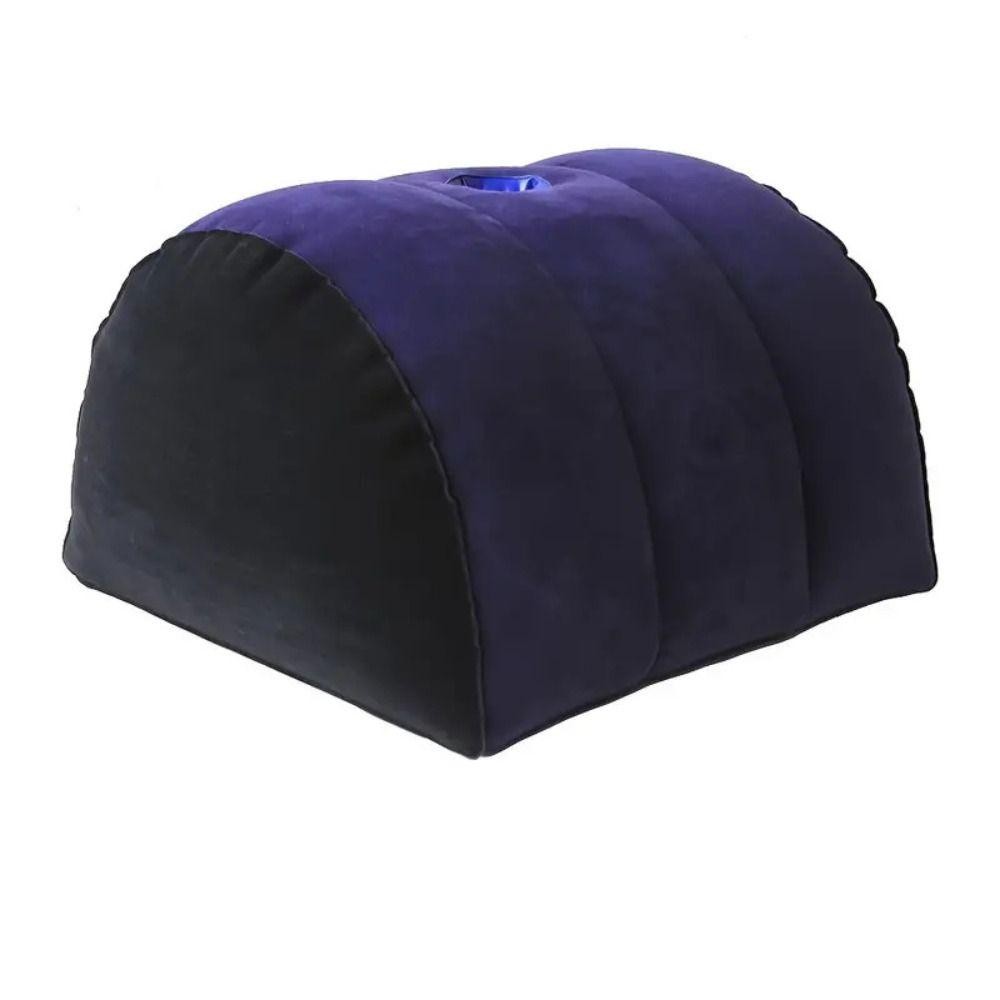 หมอนซิลิโคน BUBBLE, Triangle กระบอก Wedge Blue + Black Magic Cushion, ของขวัญ Inflatable PVC Flocking Soft Relax Cushion Home ราคา ถูกที่สุด ดีลบีเคเค แกลเลอรีภาพที่ 8