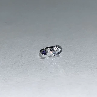 ต่างหูเรขาคณิต Rhinestone โลหะผสมความงามสําหรับผู้หญิง