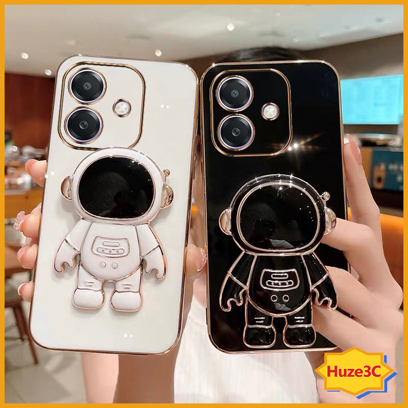 เคส OPPO A3X/ A3Pro 5G/ A60/ A79 5G/ A38/ A18 เคสนิ่มพร้อมเคสนักบินอวกาศรองรับ YHY