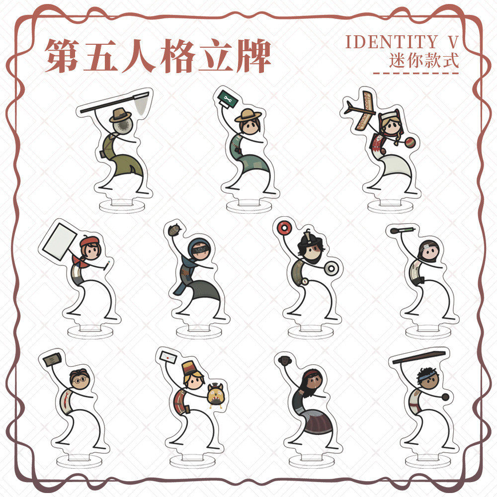 เกม Identity V ฐานขนาดเล็กบุคลิกภาพอะคริลิคเดสก์ท็อปตกแต่งอะนิเมะตัวอักษร Edgar Anne ของขวัญ