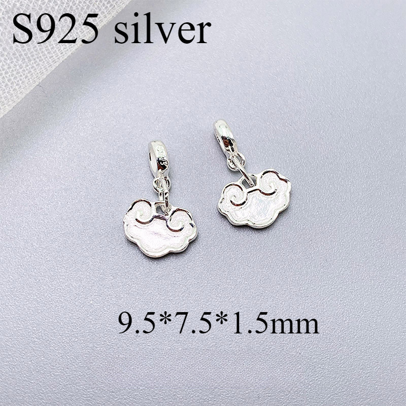 S925 เงินสเตอร์ลิง Yunduo หน้ายิ้ม Xiangyun Ruyi DIY สร้อยข้อมือจี้อุปกรณ์เสริม