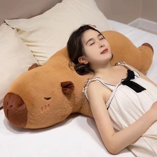 🔥พร้อมส่ง🔥 Capybara 50/70/90ซม.ตุ๊กตาคาปิบาร่า โยนหมอน นุ่มและน่ารัก เหมาะกับของขวัญวันเกิด