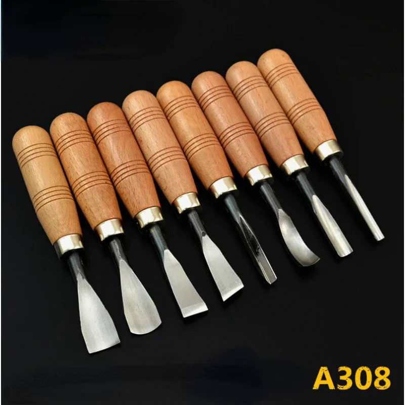 Wood Carving Wood Cut Knife Tool Set 8pcs/set DIY Hand Tools Chisel Set Knives Tool Set Woodworking