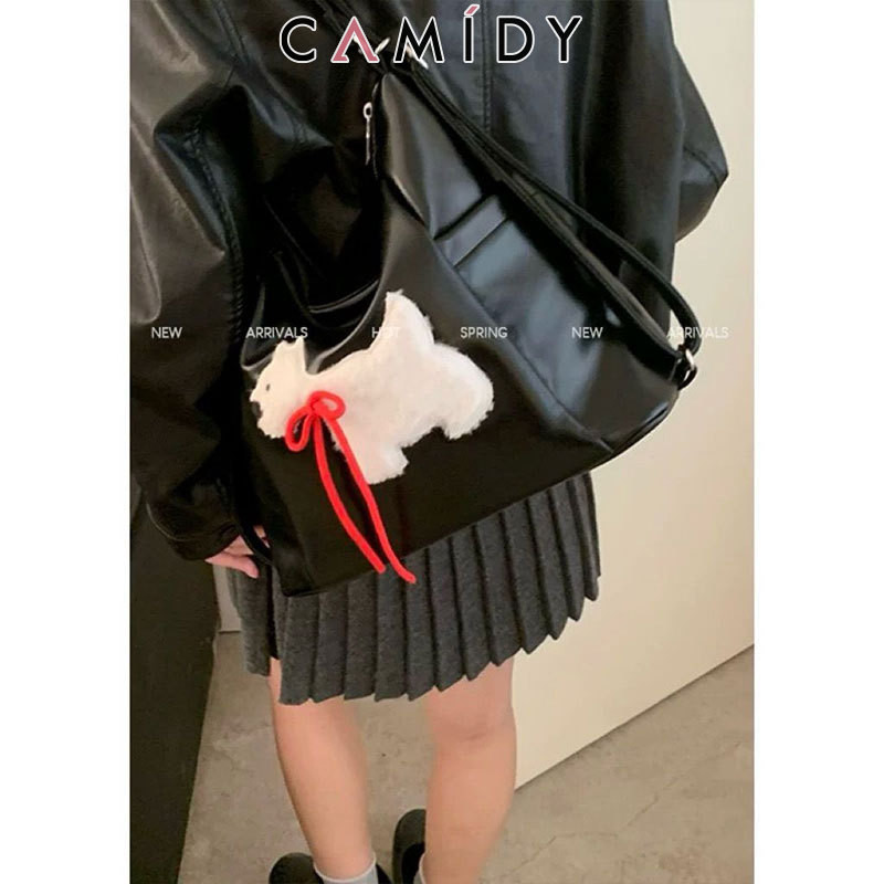 Camidy New กระเป๋าเป้ไหล่เดี่ยว West Highland dog Tote bag