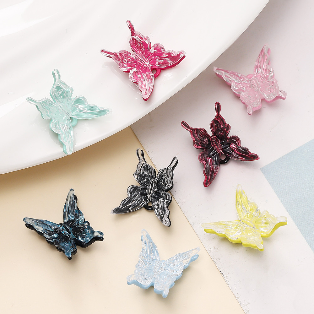St. kunkka 1 ชิ้นโลหะผสมจี้ผีเสื้อแฟชั่น Charm Gradient จี้ผีเสื้อสําหรับ DIY สร้อยข้อมือสร้อยคอจี้ทํา
