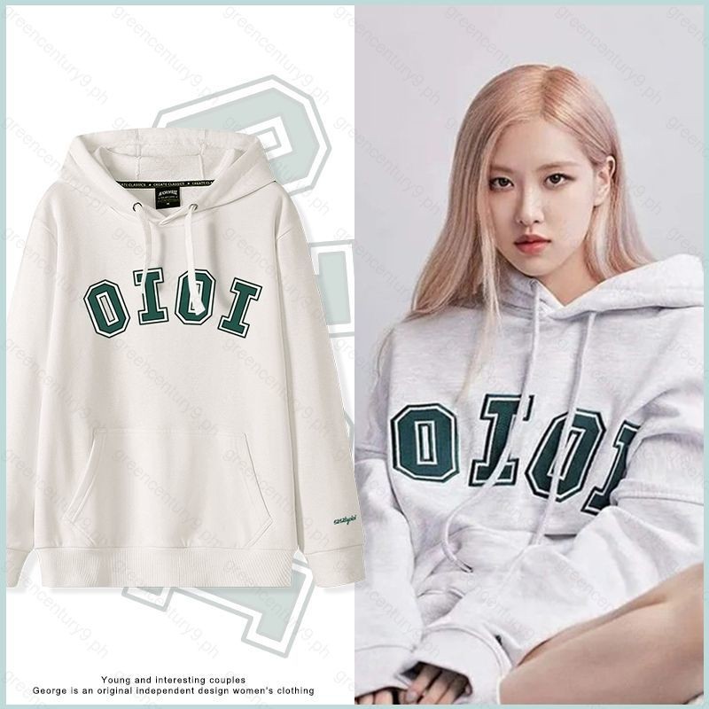 Gr9 BLACKPINK Rose AESPA Karina smae สไตล์ Hoodie OIOI เสื้อกันหนาว Unisex แขนยาวคอสเพลย์