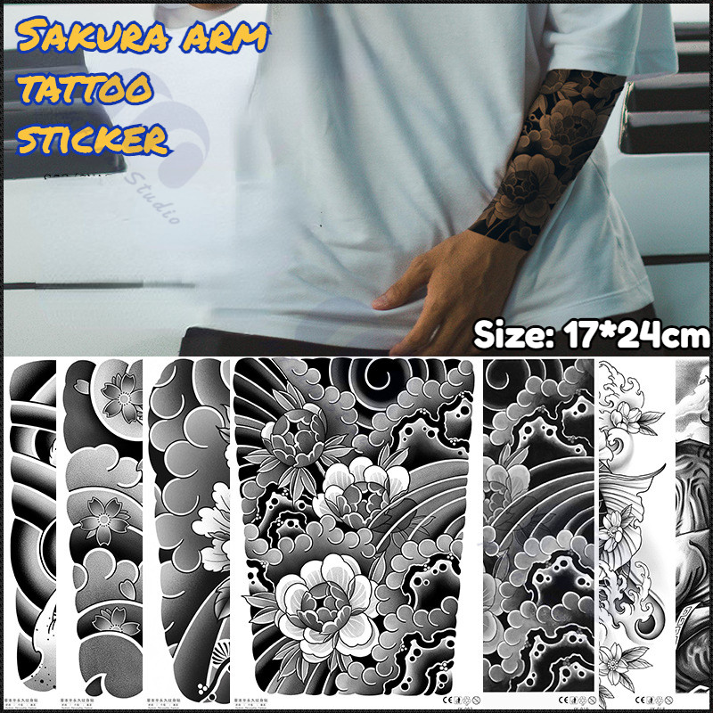 【MF Magic Tattoo】สติ๊กเกอร์รอยสักสมุนไพร กันน้ำ กันรอย ยาวนาน กึ่งถาวร แสดงสี 15 วัน