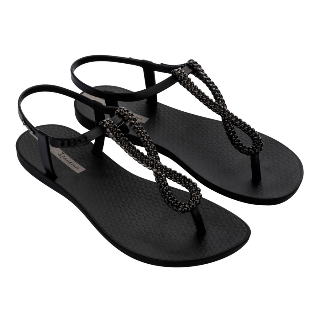 Ipanema Class Twist Women& 39;s Sandals Fem Black/Dark Grey Sandals