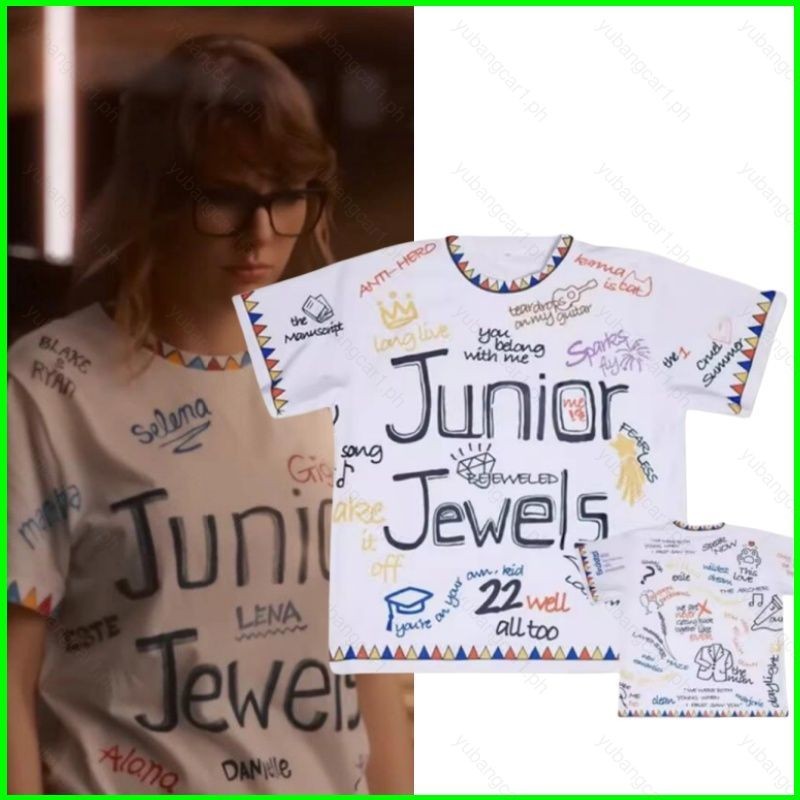 Yb1 Taylor Swift Junior Jewels เสื้อยืดคุณ Belong With Me คอสเพลย์ผ้า 3D ฤดูร้อนเสื้อยืดอะนิเมะแขนสั้นด้านบน