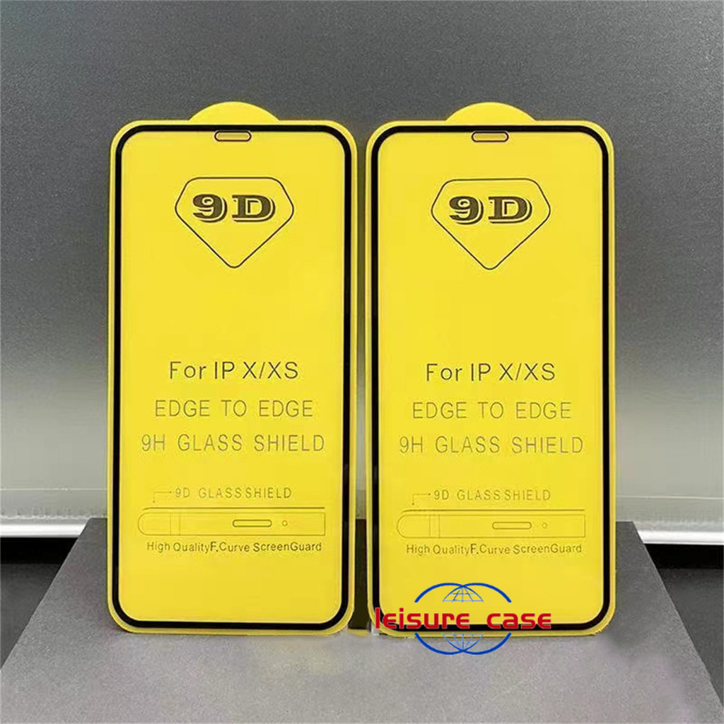 ฟิล์ม ฟิล์มกระจกสำหรับรุ่นไอโฟน แบบเต็มจอ 9D ทุกรุ่น! IPhone 14 11 12 13 15 PRO MAX 6 7 6S 8 14 15 Plus XR XS MAX #9D