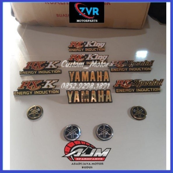 ZVR - EMBLEM SET LOGO EMBLEM YAMAHA RX KING RXK RX พิเศษ SIMILAR