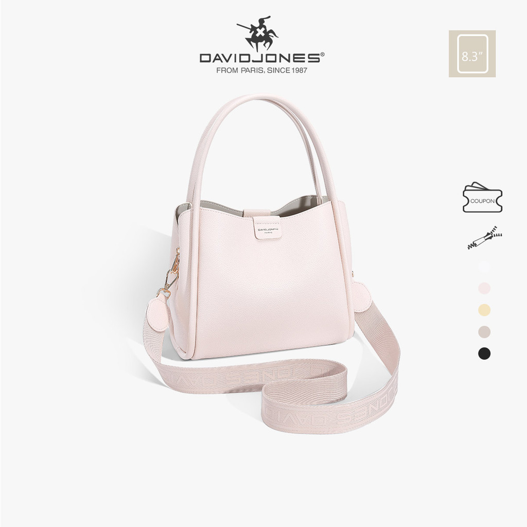 David Jones Paris 2025 Spring Summer New Collection Designer Women Top-Handle Bags หนัง pu female Soft and Supple bag