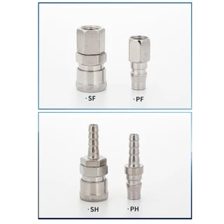 Quick Coupler คอปเปอร์ลม ข้อต่อสวมเร็ว ข้อต่อลม เกลียวนอก เกลียวใน SH,PH,SM,PM,SF,PF,SP,PP Air connector fitting