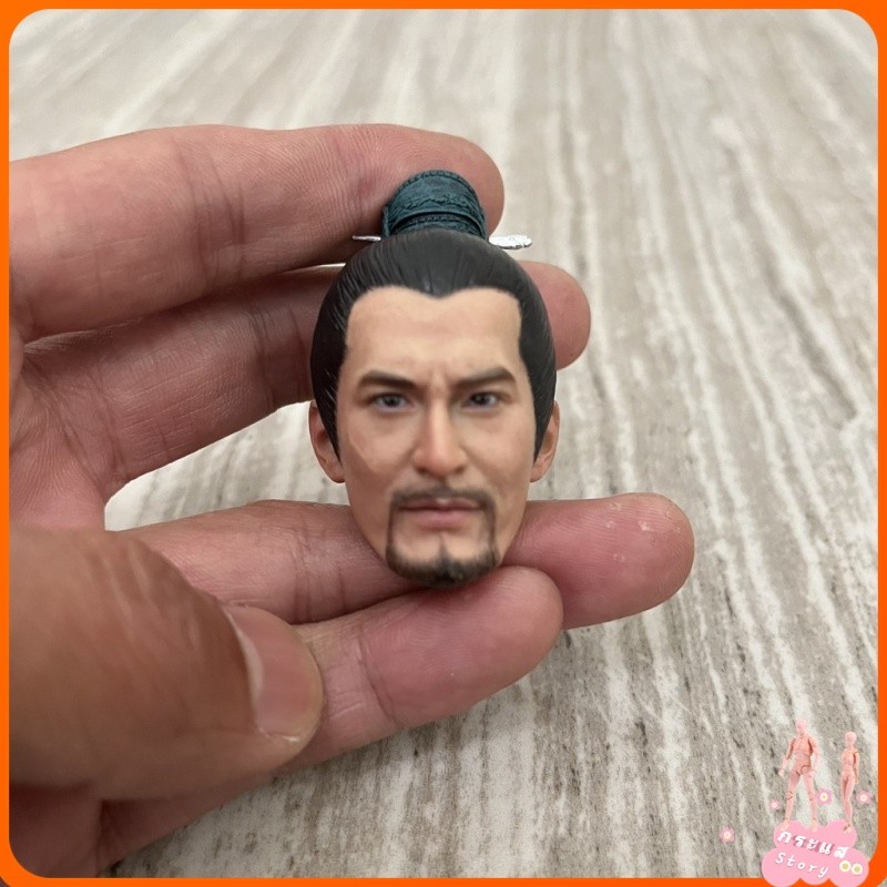 ชุดแกะสลักศีรษะทหาร1/6ชุดโบราณ Yue Fei Huang Xiaoming Head Carving Jing Zhong รายงานประเทศ Yue Fei Head Carving Spot