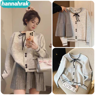 (ส่งจากกรุงเทพฯ)เสื้อกันหนาวแขนยาว คอวี ผ้าฝ้าย สีคอนทราสต์ แฟชั่นฤดูใบไม้ร่วง และฤดูหนาว สําหรับผู้หญิง(S-2XL)