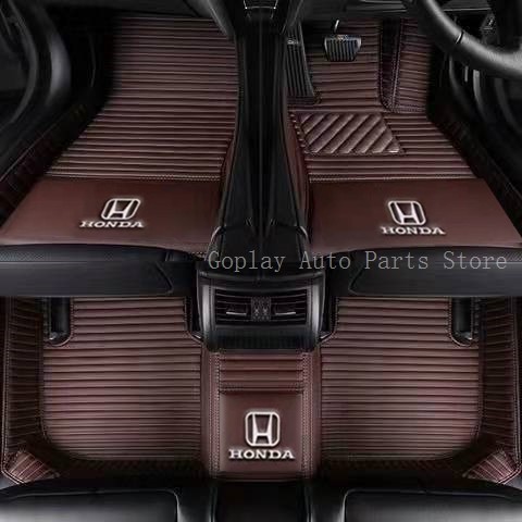 {HONDA} Honda Civic FD,FE,FB, FC,Type R ขวามือไดรฟ์พรมรถยนต์ พรมปูพื้นรถยนต์หนังกันน้ํา
