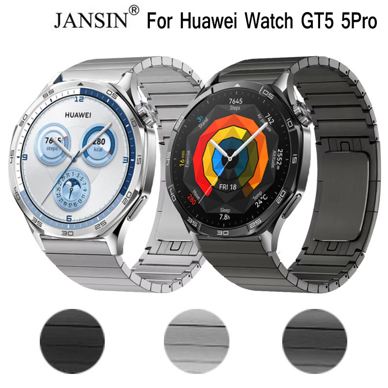 ใช้ได้กับ Huawei watch GT5 gt5pro สายคล้องสายสแตนเลสสไตล์ Porsche watch5 46mm สายเหล็กผู้ชาย
