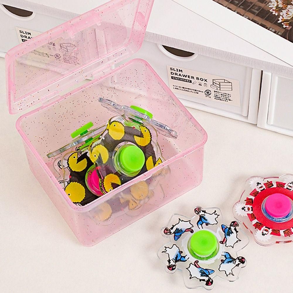 กล่องเก็บของ ปกเสื้อ ภาชนะใส่เครื่องประดับ กล่องเก็บพลาสติกใสรูปสี่เหลี่ยมผืนผ้าอเนกประสงค์กันฝุ่นผู้ถือบัตรขนาดเล็กกล่องการ์ดสําหรับจัดเก็บเคร - รูปที่ 5