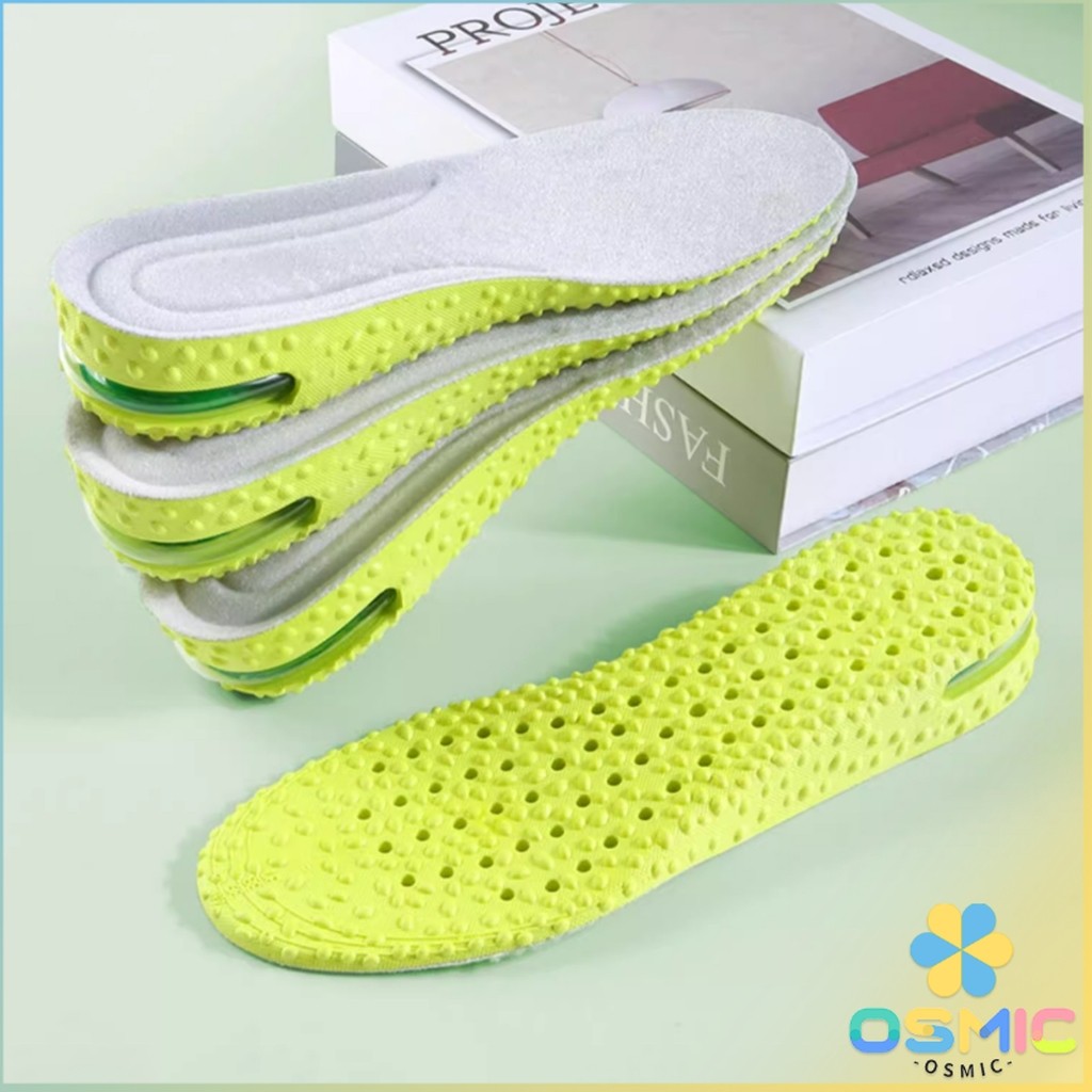 MIC แผ่นเสริมส้นรองเท้า ระบายอากาศ เพิ่มส่วนสูง 1.5cm 2.5cm 3.5cm Heightened insole