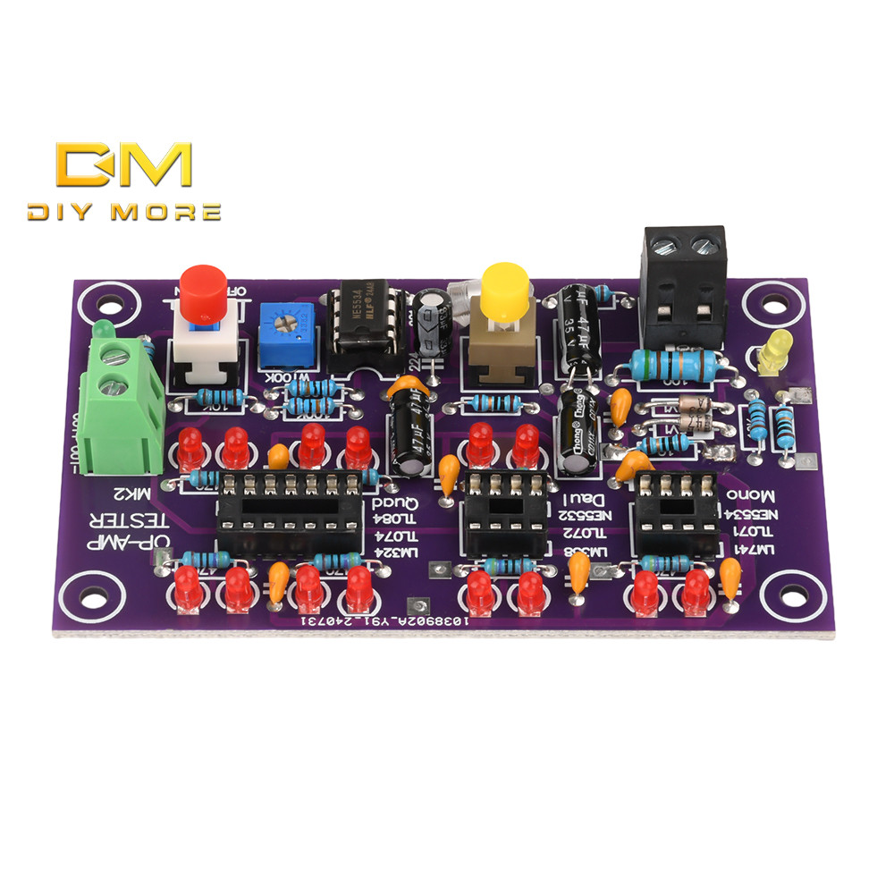 Diymore T2 เครื่องขยายเสียงปฏิบัติการ OP AMP เครื่องทดสอบสําหรับเดี่ยว Mono Dual Quad OPAMP ชิปความเร็วสูงความเร็วต่ํา Differentiation