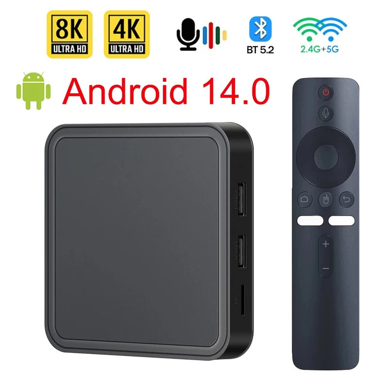 กล่องทีวีแอนดรอยด์14 TV98 Pro ATV ALLWINNER H313 Quad Core 8K วิดีโอ4K 2GB 16GB dual WiFi BT5.2สมาร์