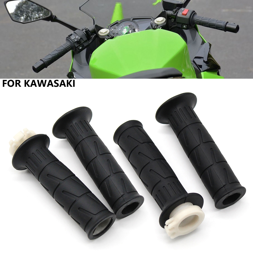 สําหรับ Kawasaki Ninja ZX-6R ZX6R ZX-7R ZX-9R ZX-10R Ninja300/250 ER6N/F จับบาร์มอเตอร์ไซด์ Hand Grips Handlebar Grip Anti-Skid
