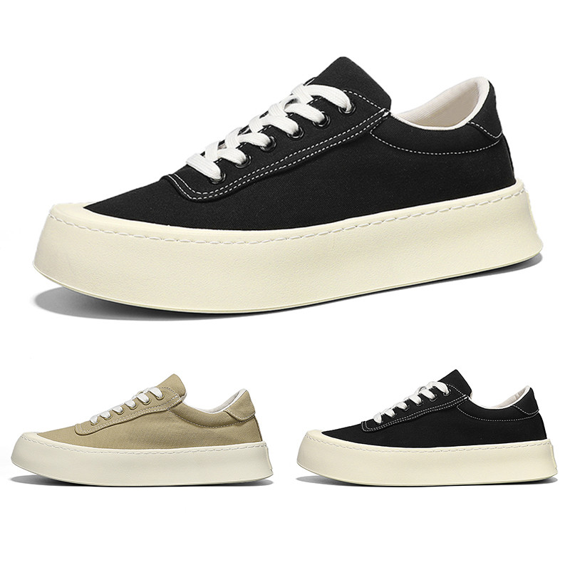 รองเท้าผู้ชายรองเท้าผ้าใบลําลอง Lace-Up รองเท้าหนา Soled ความสูง-Increasing รองเท้าแฟชั่นรองเท้าผู้ชายกีฬารองเท้าเดินรองเท้า