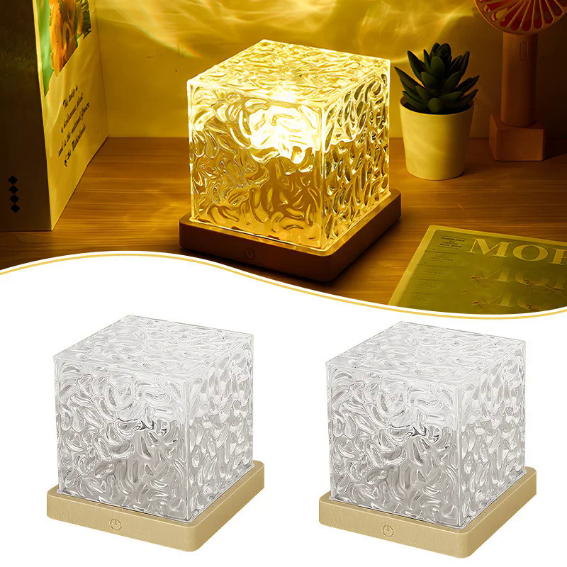 Water Ripple Light 3/16 Color Projector Lamp Bedroom Ambient Light USB Aurora Borealis Romantic Deco