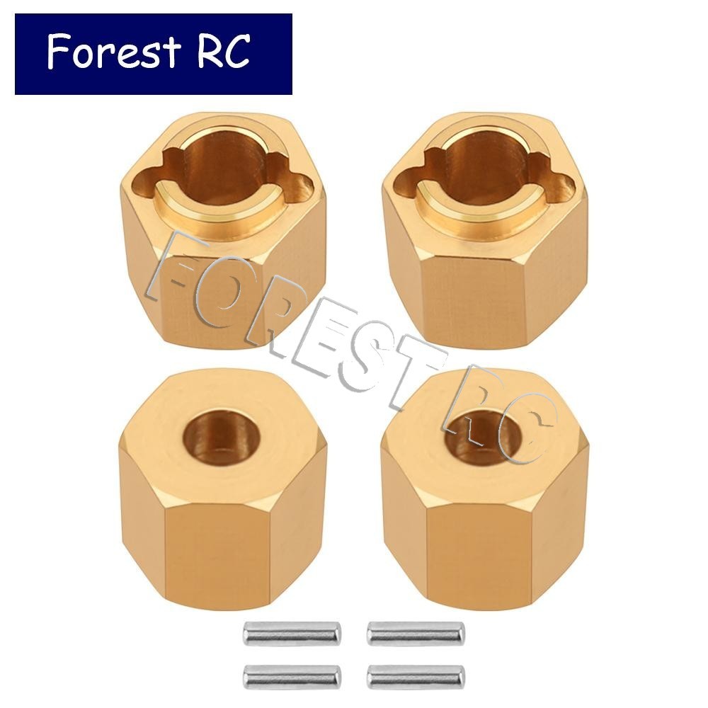 8g ทองเหลืองล้อ Hex Hub 6 มม.มาตรฐาน Extender Adaptor สําหรับ Redcat Ascent18 TRX4M 1/18 RC Crawler รถสต็อกอัพเกรด
