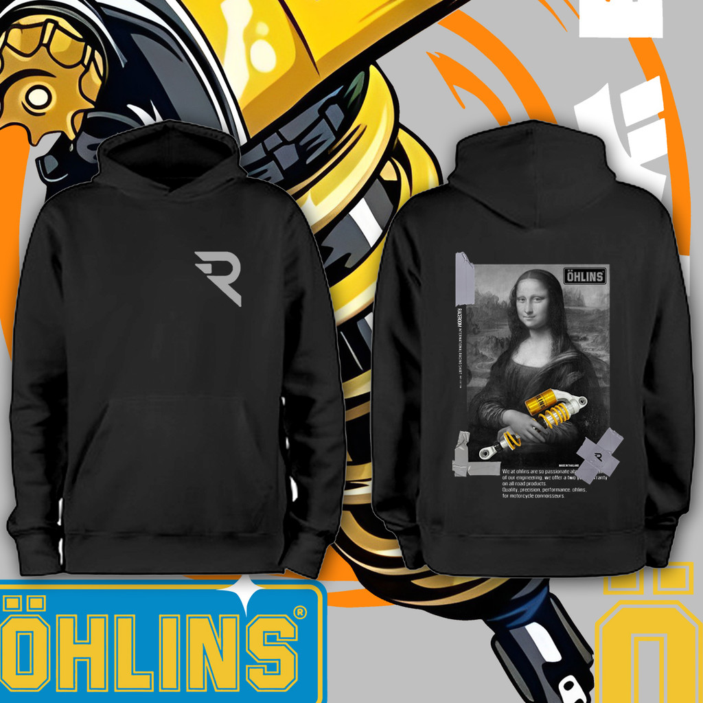 2024 เสื้อฮู้ด OHLINS x Mona Lisa เท่มาก...Made in Thailand คุณภาพเยี่ยม