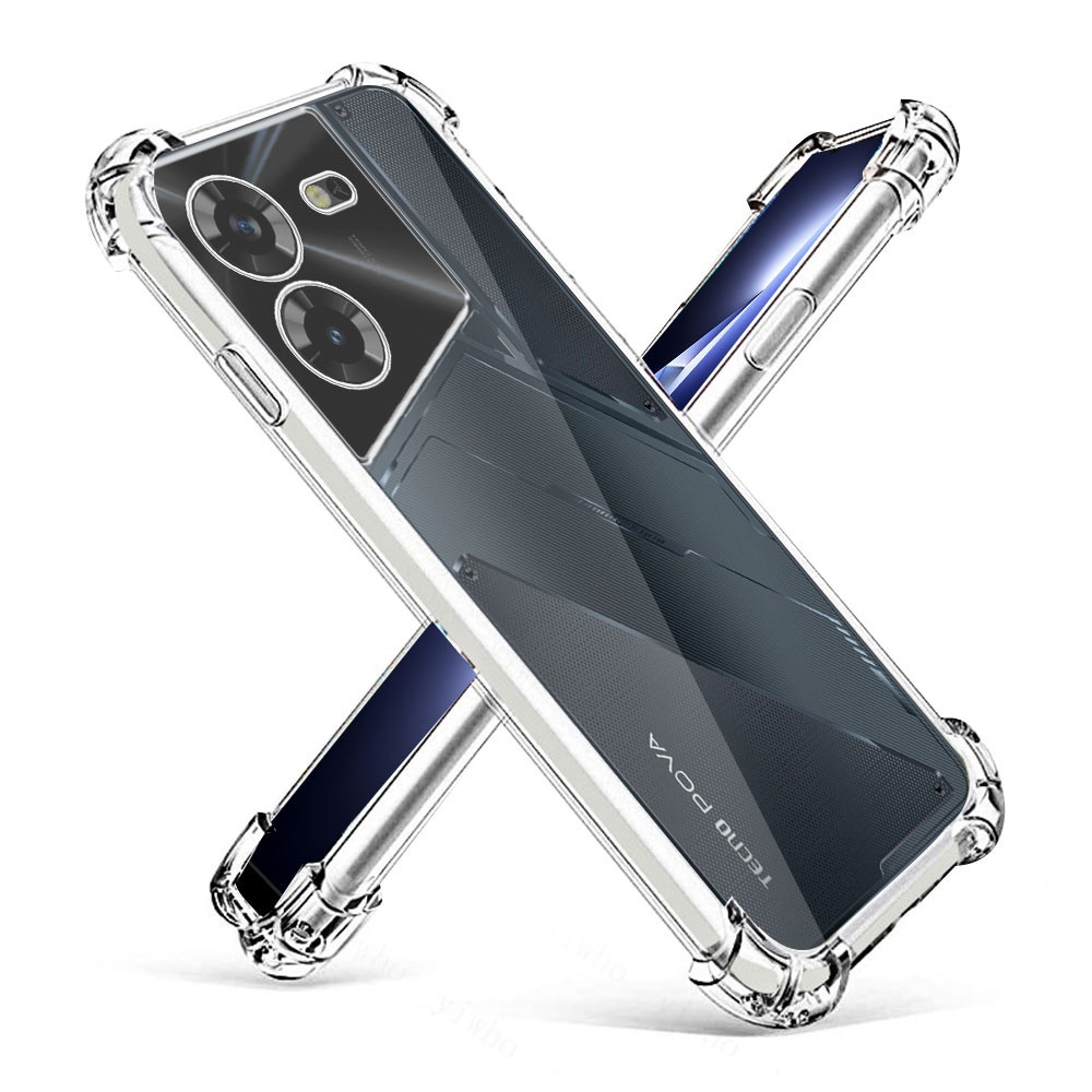 4in1 กันกระแทก TPU เคสโทรศัพท์แบบนุ่มสําหรับ Tecno Pova 5 ฝาหลังเคสป้องกัน + คาร์บอนไฟเบอร์ฟิล์มด้านหลัง + ฟิล์มเลนส์กล้อง ราคา ถูกที่สุด ดีลบีเคเค แกลเลอรีภาพที่ 2