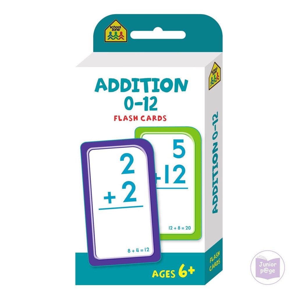 แฟลชการ์ด School Zone เพิ่มเติม 0-12 ใบ (2023 ed)