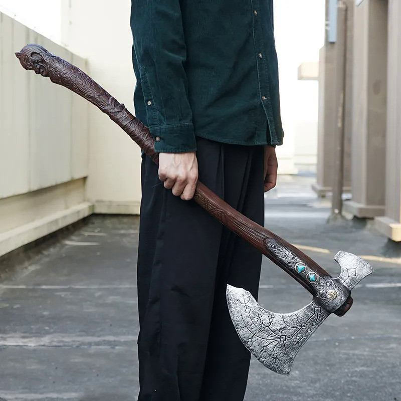 God Of War 1:1 Leviathan Cosplay War Beast Ghost Axe Guardian Shield Weapon God of  4 Game Chaos Bla