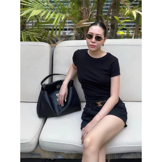Baby Tee เสื้อคอปาด แขนสั้น ทรงสวย เก็บทรงดี ใส่สบาย | Made in Thailand