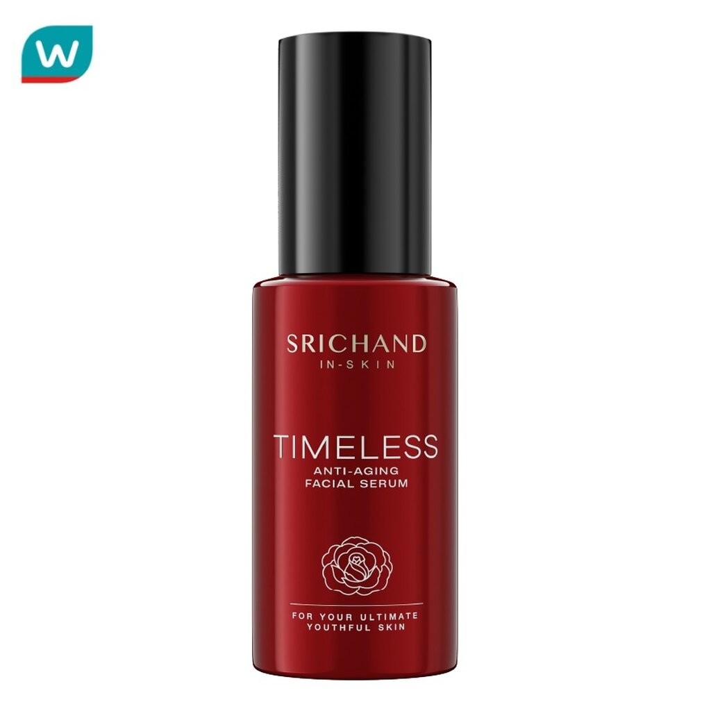 Srichand ศรีจันทร์ ไทม์เลส แอนตี้ เอจจิ้ง เฟเชียล เซรั่ม 30มล.