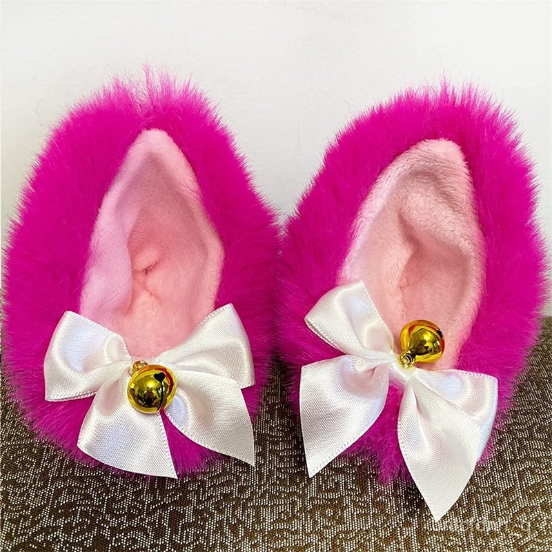 Cute Helmet Cat Ears Helmet Accessories Decoration Fox Ear for Motorcycle Cycling Skating Plush Cat 