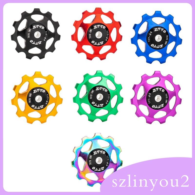 Derailleur รอกอลูมิเนียม ultralight jockey wheel สำหรับการเดินทางท่องเที่ยว