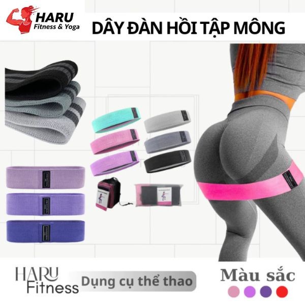 Haru - Haru ยางยืดต้านทาน Miniband ก้นออกกําลังกายโยคะยิมที่บ้าน HR5
