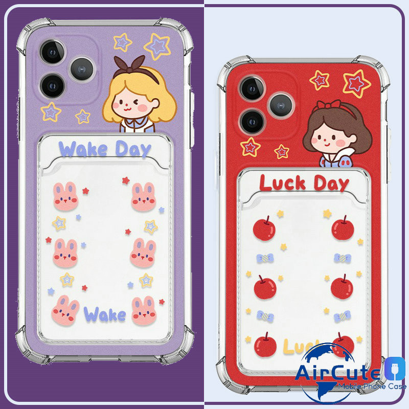 เคส  For Xiaomi Redmi Note 14 13 12 11 11S 10 10S 9 9S 8 7 Pro Pro+ Plus Redmi A5 A3 14C 13 13C 12 12C 10 10C 10A 9 9A 9T 9C 4G 5G Redmi12 Redmi10 2022 Photo Card Storage Luck Girls Transparent Soft Case