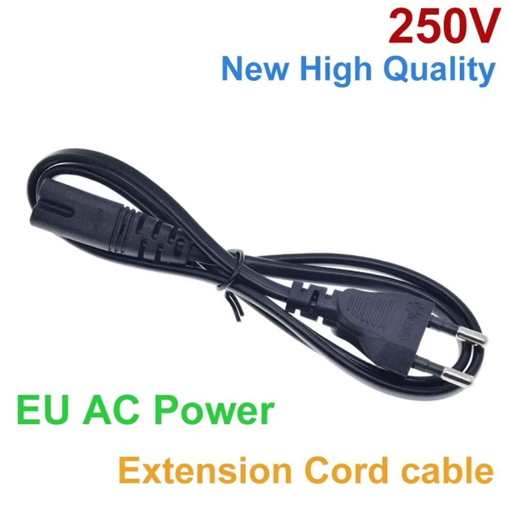 คูปองสุดคุ้ม！ สายไฟ สายAC 2รู ปลั๊กEU สำหรับ PS4 เครื่องเสียง เครื่องพิมพ์ กล้อง สายยาว1.5M - รูปที่ 2