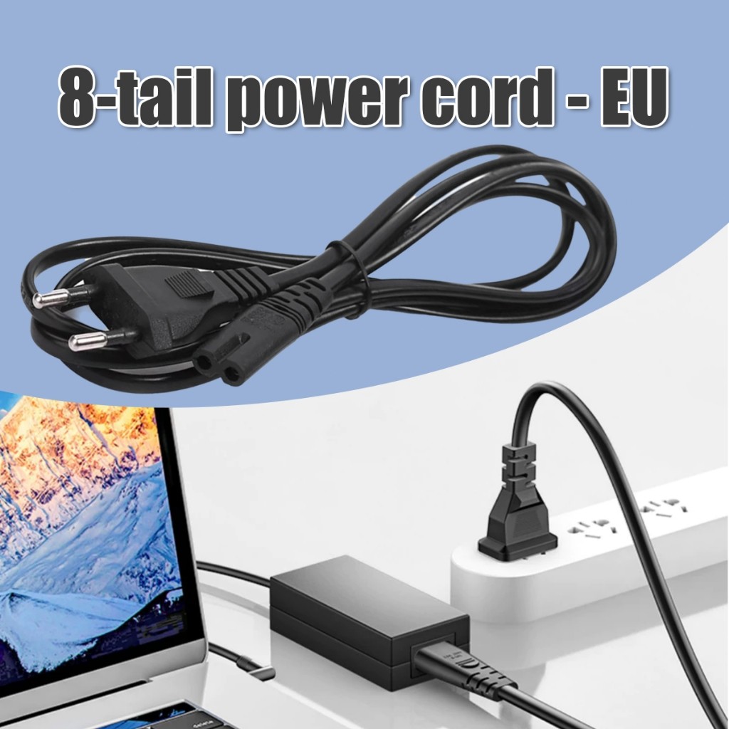 คูปองสุดคุ้ม！ สายไฟ สายAC 2รู ปลั๊กEU สำหรับ PS4 เครื่องเสียง เครื่องพิมพ์ กล้อง สายยาว1.5M - รูปที่ 4