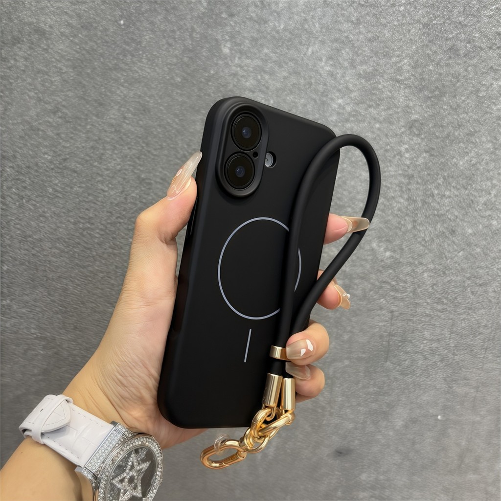 ปลอก Morandi ซิลิโคนนุ่มเคสโทรศัพท์พร้อมเชือกเส้นเล็กสําหรับ iPhone 16 15 14 13 12 11 Pro Max 16e X 